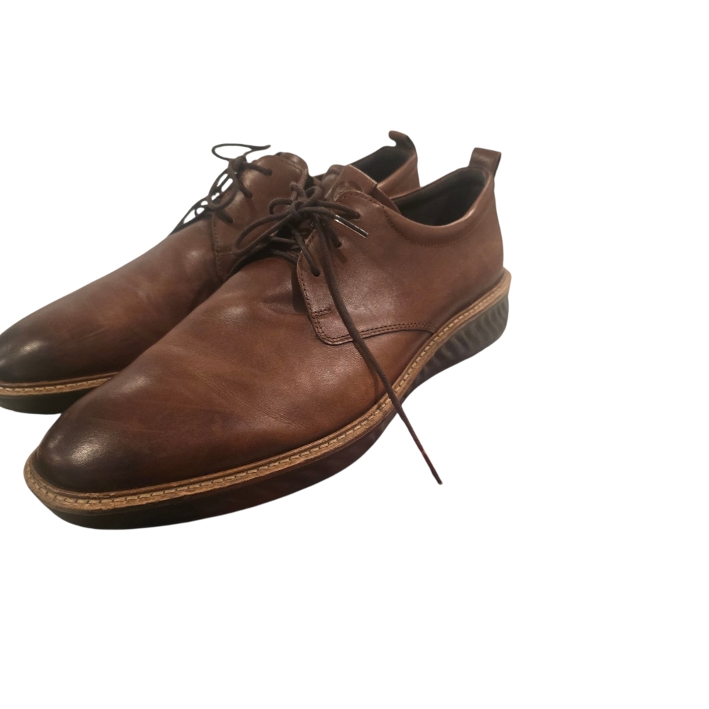 ECCO st.1 hybrid Men's Leather Derby Shoes 13 Church Work Dress Shoes - Picture 8 of 16